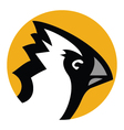 parrot emblem vector image