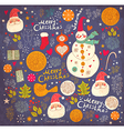 christmas background vector image vector image