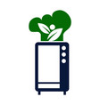healthy vending machines food logo template vector image