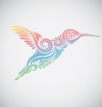 hummingbird ornamental vector image