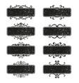 set of decorative florish grunge frames vector image vector image