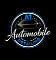 auto detailing car wash logo design vector image vector image