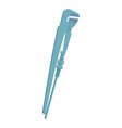 pipe plumbing wrench tool vector image