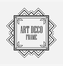 Decorative rectangle frame doodle line pattern Vector Image