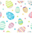 easter eggs - decorated eggs seamless vector image