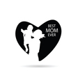 best mom ever in heart vector image vector image