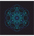 metatron outline seed of life sacred geometry vector image vector image