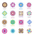 abstract triangular polygonal shape kaleidoscope vector image