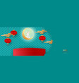banner design with traditional chinese circle vector image vector image