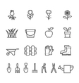 gardening icons vector image