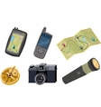 isometric 3d forest hiking elements vector image vector image