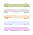paper ribbons with shadow vector image vector image