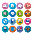 social media icons vector image
