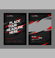 poster template design for sports event sport vector image