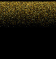 luxury black background with gold sparklers vector image