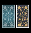 tarot card or playing back with vintage vector image vector image