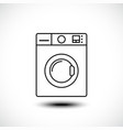 washing machine line icon home appliances symbol vector image