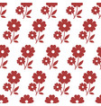 blooming flowers print flora in blossom pattern vector image vector image