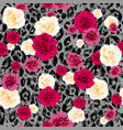 floral textured animal vector image vector image