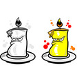 mad candle character vector image vector image