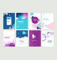 set of brochure and annual report design templates vector image vector image
