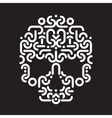 skull design element vector image
