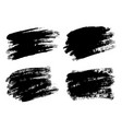 black paint ink brush stroke line vector image