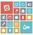 flat design icons for user interface vector image