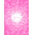 pink background vector image vector image