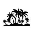 palm tree summer logo template vector image vector image