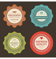 vintage stickers and labels vector image vector image