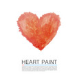 art paint heart vector image vector image