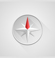 compass 3d object on a white background vector image vector image
