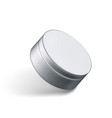 metallic round box for cosmetic or other product vector image vector image