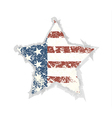 star grunge american flag background eps 10 vector image