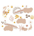 hand-drawn seamless repeating children pattern vector image