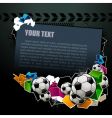football graffiti banner vector image vector image