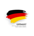 flag of germany brush stroke design isolated vector image