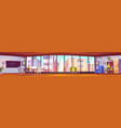 modern open plan office cartoon interior vector image