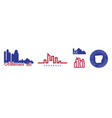arkansas real estate agency us realty emblem icon vector image vector image