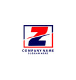 initial letter z logo usable for business logos vector image vector image