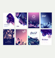 set of brochure and annual report design templates vector image vector image
