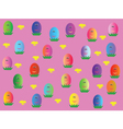 wallpaper with eggs vector image vector image