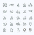charity - modern line design icons vector image vector image