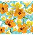 floral seamless pattern with beautiful flowers vector image