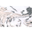 black white and ochre marble background vector image
