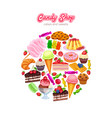 confectionery and sweets vector image vector image