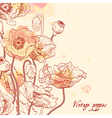 floral and decorative background vector image