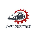 sport car service icon engine repair mechanic vector image