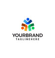 business people logo design concept template vector image